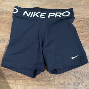 Dark blue Nike pro spandex running shorts women’s small